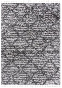 Kusový koberec shaggy Atika sivý 160x229cm
