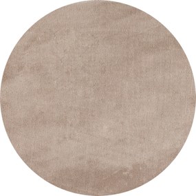 Ayyildiz, Kusový koberec Sky 5400 Beige kruh, 160x160 (priemer) kruh, béžová, obývacia izba