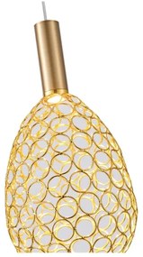 LED Luster na lanku LED/6,3W/230V 3000K zlatá pr. 14 cm