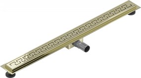 Mexen Flat M15 nerezový sprchový žľab 80 cm, zlatá, 1524080-15