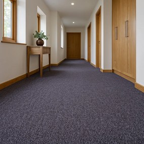 Betap, Metrážny koberec Baltic 77, na mieru, šíře 4m, šedá, ab (mriežka), chodba / predsieň