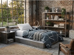 Letná prikrývka GRIDON 140x200 cm, čierna