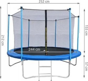 Záhradná trampolína Malatec 8FT/252 cm - T7982