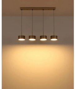 Globo 56964-4H - LED luster na lankách RAYMOND LED/40W/230V 3000K mosadz