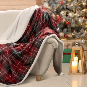 CHLPATÁ VIANOČNÁ DEKA NORDIC3 150X200 CM VZOROVANÁ