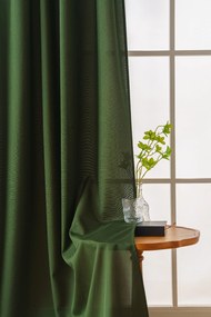 Tmavozelený záves OXFORD 140x270 cm Zavesenie: Riasiaca páska