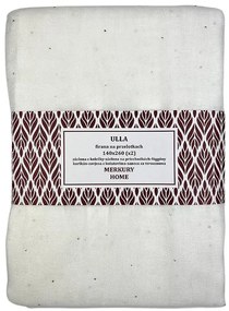 Záclona na priechodkách Ulla polyester ecru 140x260 Merkury Home II/22