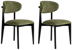 Sada jedálenských stoličiek Lionte Green andBlack, 2 ks