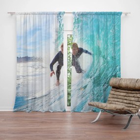 Sablio Záves Surfista na vlne: 2 ks 140x250 cm