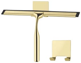 Stierka do kúpeľne s háčikom, zlatá