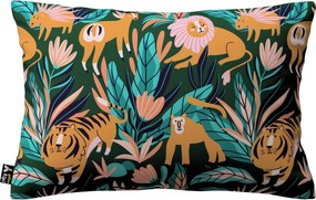 Karin - jednoduchá obliečka, 60x40cm farba produktu oranžová látka vzorované