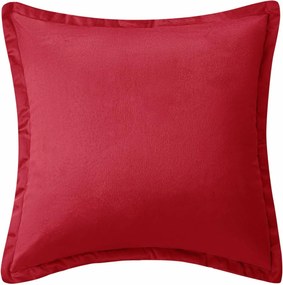 Velúrová obliečka na vankúš SOFT VELVET červená 40x40 cm