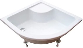 Ravak A217001020 - Štvrťkruhová sprchová vanička SABINA 90x90 cm biela