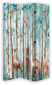 Gario Paraván Les a lesné zvieratká Rozmery: 110 x 170 cm, Prevedenie: Klasický paraván