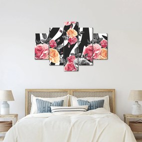 Obraz rozkvitnutých ruží (150x105 cm)