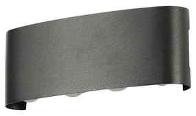 Brilagi - LED Vonkajšie nástenné svietidlo FLAREBOX LED/8W/230V čierne IP65