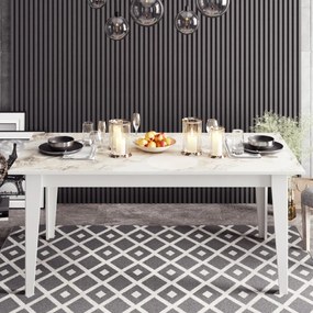 Jedálenský stôl POLKA 180 cm biely