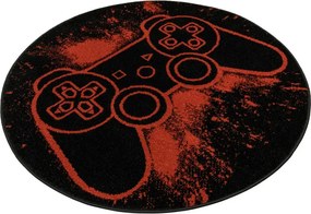 Koberec Lima G932A Gamepad čierny / svetločervený kruh