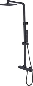Besco Sprchový komplet s termostatickou batériou Modern / Varium SK-TB B Čierna mat