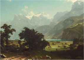 Obraz - Albert Bierstadt, Lake Lucerne, reprodukcia (70x50 cm)