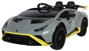 LEAN CARS Elektrická autíčko Lamborghini STO - Drift - sivé  - 2x45W- BATÉRIA - 24V 4,5Ah - 2024