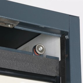 Požiarna skriňa na nebezpečné látky, typ 30, 1200 × 615 × 1950 mm, 2dverová