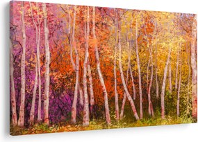 Obraz farebného lesa (90x60 cm)