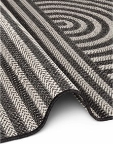 Čierny/krémovobiely vnútorný a vonkajší koberec 160x230 cm Haringey Woodfield – Ted Baker