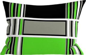 Polybavlnená obliečka na vankúš KARO POLY 50x70 cm, zelená