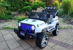 LEAN CARS Elektrické autíčko Jeep S2388 biele 4x45W