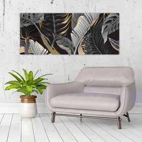 Obraz - Zlatá džungľa (120x50 cm)