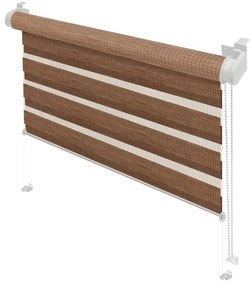 Hnedá roleta deň a noc 42,5x150 cm Zebra Natur – Gardinia