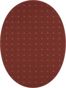 Vopi, Kusový koberec Udinese terra ovál, 200x300, oranžová, chodba / predsieň