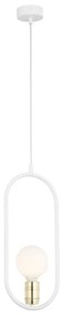 Jupiter 1821 - PI1 E27 - Luster na lanku PONTI 1xE14/40W/230V biela