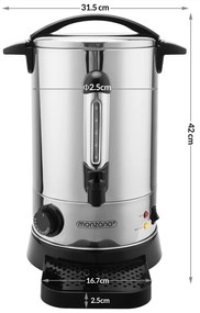 Jurhan Varič na víno/čaj COZY, 6,8l, strieborná