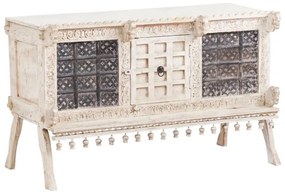 furniture-nabytek.cz - Masívna komoda Damchaya II z mangového dreva, lakovaná, biela