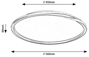 Rabalux 71291 - LED Stropné svietidlo MATHIOLA LED/40W/230V zlatá