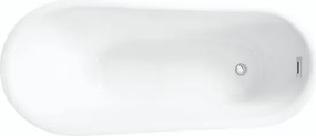 Besco Akrylátová voľne stojaca vaňa Calima Glam Z 170x74 BESCO-Typ výpuste: Click-Clack s prepadom, grafit, BESCO-Rozmery: 170x74, BESCO-Farba: Biela…