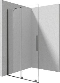 Deante Sprchová zastena Walk-in Prizma, posuvná - KTJ D39R 90 cm, titán - bez vaničky