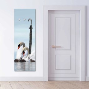 Gario Vešiak na stenu Labute Rozmery: 25 x 70 cm