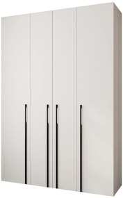 Šatníková skriňa 170 cm Carmela 40-3 (biela + čierna). Akcia -20%. Vlastná spoľahlivá doprava až k Vám domov. 1126617