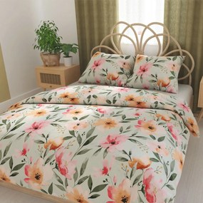 Forbyt Saténové obliečky Floralis, 140 x 200 cm, 70 x 90 cm