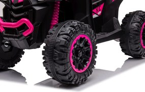 LEAN CARS HL568 Ružový dobíjací štvorkolka