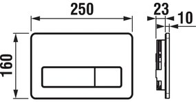JIKA H8936620000001 - Splachovacie tlačidlo DUAL PRO biela
