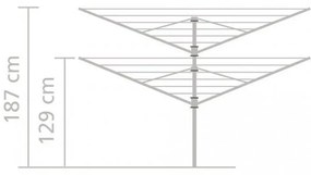 Vonkajší sušiak na bielizeň Lift-O-Matic 40m – Brabantia