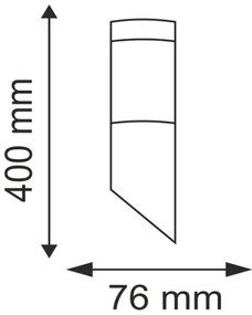 Vonkajšie nástenné svietidlo OSLO 1xE27/10W/230V IP44