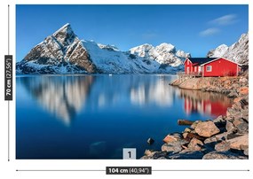 Fototapeta Vliesová Lofoten nórsko 104x70 cm