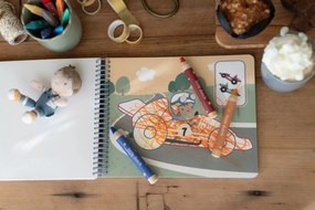 Omaľovánky s pastelkami Doprava Jim