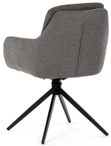 Autronic BONTEC Jedálenská stolička, sivá, látka, DCH-P3174 GREY2 Farba: Šedá