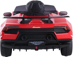 LEAN CARS Elektrické autíčko Lamborghini Huracan, červené
